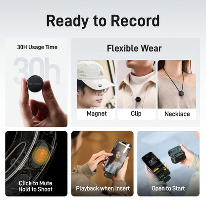 Wireless Lapel Microphone for iPhone with Noise Cancellation