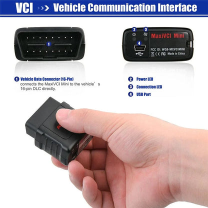 Wireless MaxiVCI Vehicle Interface for Advanced Car Diagnostics