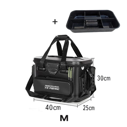 Medium EVA Fishing Tackle Bag with Live Fish Box