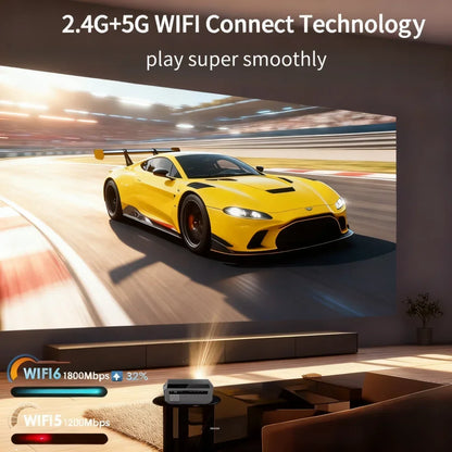 HDR 4K Projector Native 1080P Wifi 5G Home Cinema