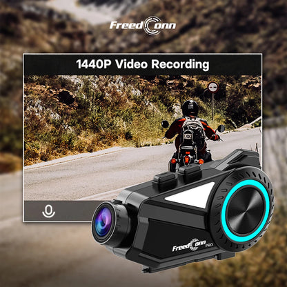 Motorbike Helmet Intercom 1440P DVR 2 Sets