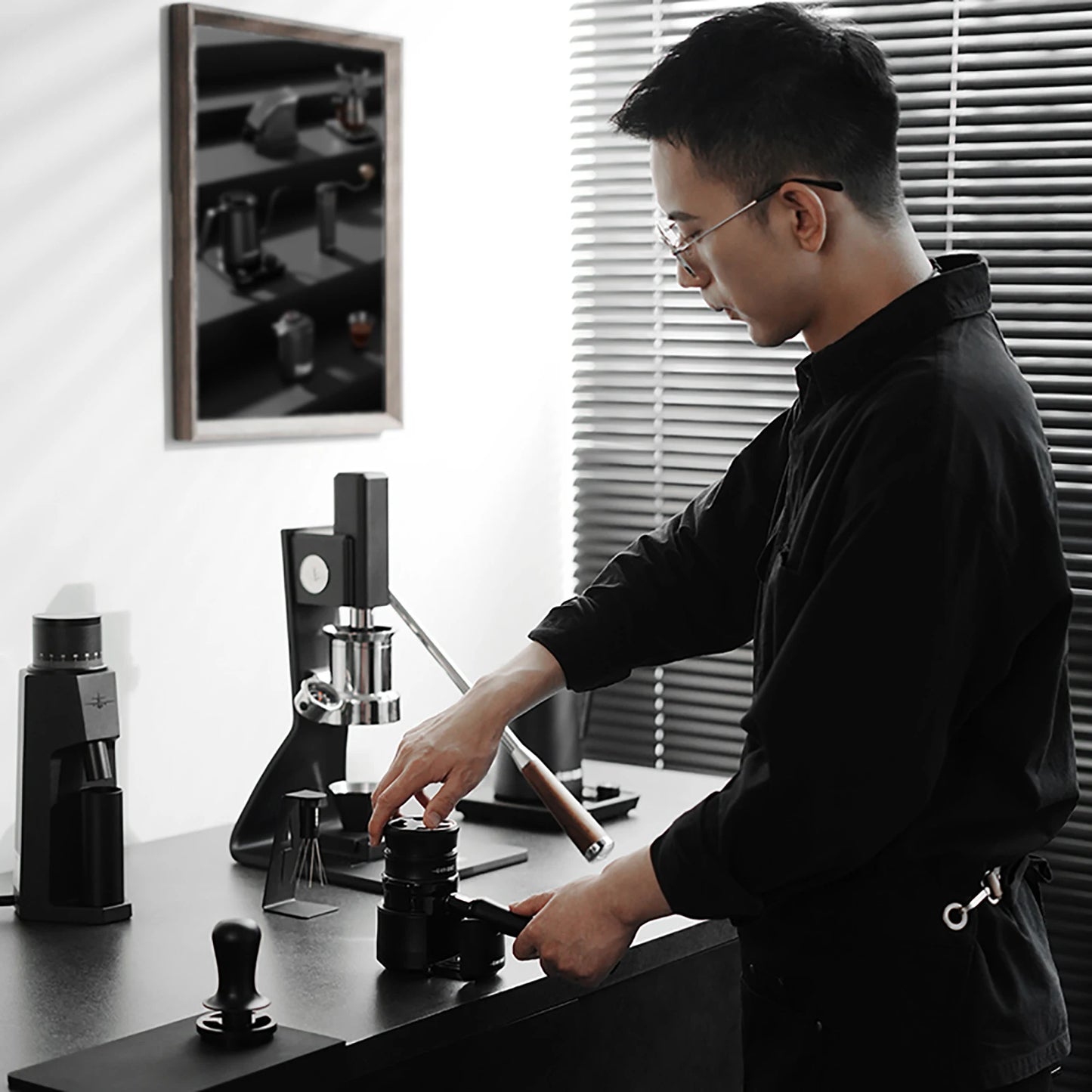 58.5mm Coffee Distributor for Espresso Baristas