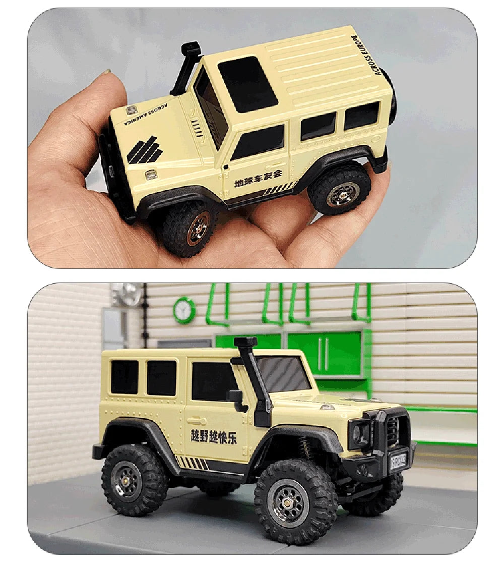 Mini RC 4WD Crawler Car with Remote Control Desert Yellow