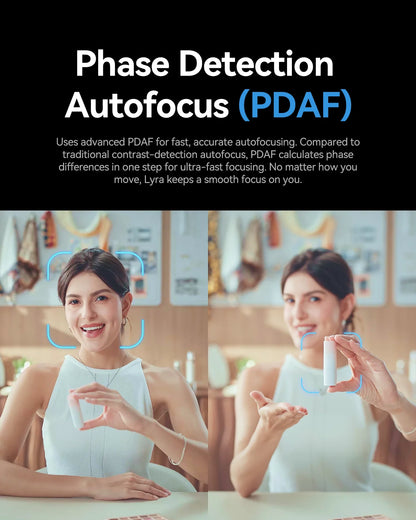 4K Streaming Webcam AI Tracking Noise Cancelling Camera