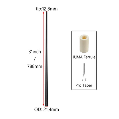12.8mm Carbon Fiber Pool Cue Shaft United Joint