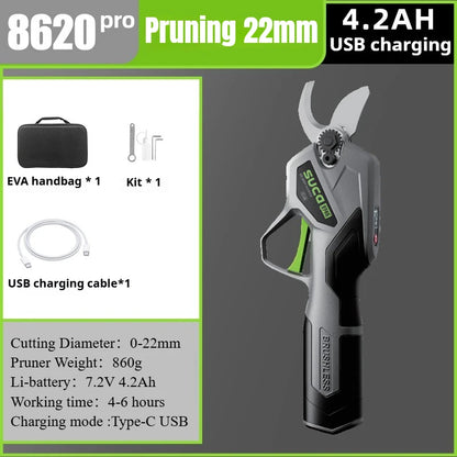 Battery Powered Garden Pruning Scissors for Tree Trimming