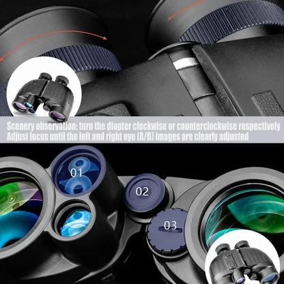 8x40 Marine Binoculars with Rangefinder and Compass