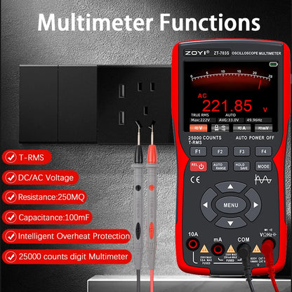 50MHz 3in1 Digital Multimeter Oscilloscope Waveform Generator