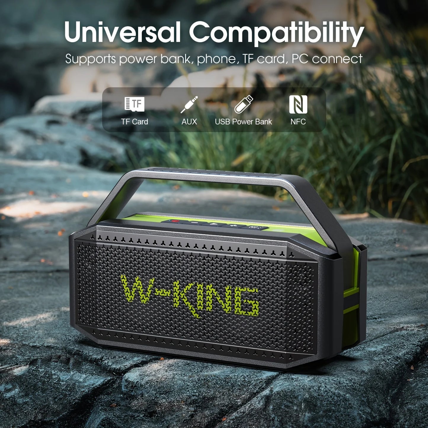 Rechargeable Bluetooth Speaker 100W Peak Power for Outdoor Events