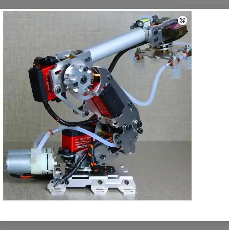 Programmable Robotic Arm with Servos and Suction