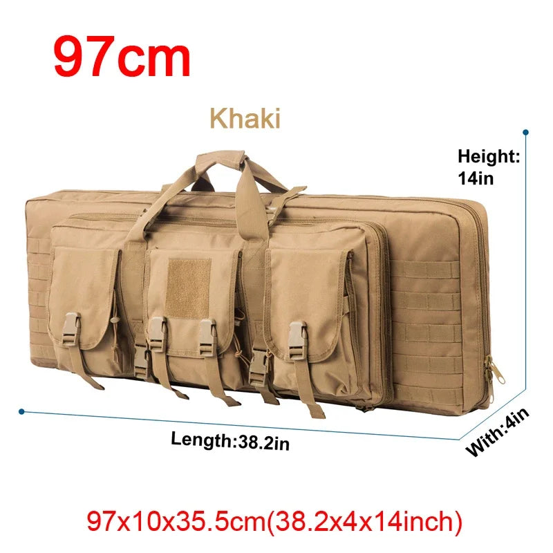 Tactical Rifle Bag Double Gun Case Backpack Heavy Duty