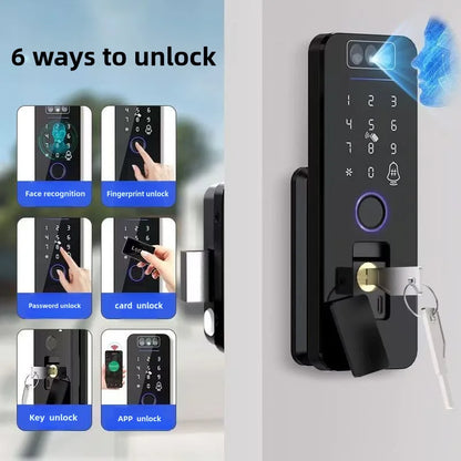 Smart Door Lock 3D Face Recognition WiFi 1 Battery Remote