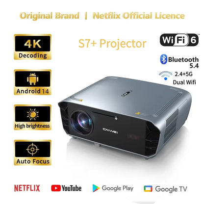1080P UHD Home Theater Projector Auto Focus WiFi