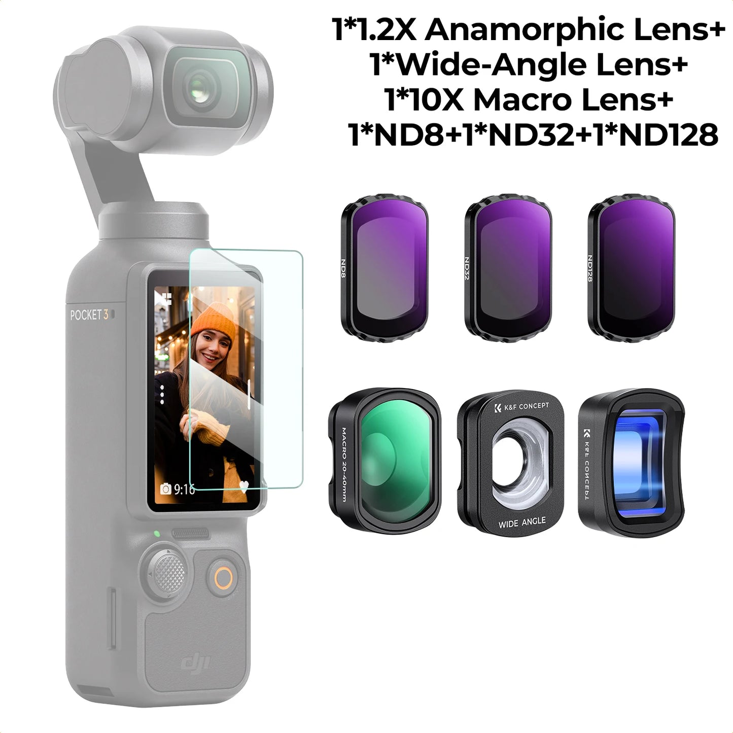 Compact 6-Piece Sport Effect Filter Pack