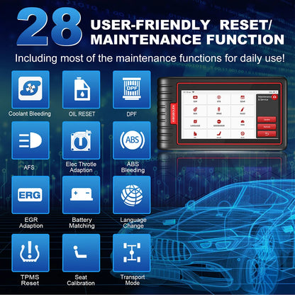All System Car OBD Scanner with 28 Reset Functions