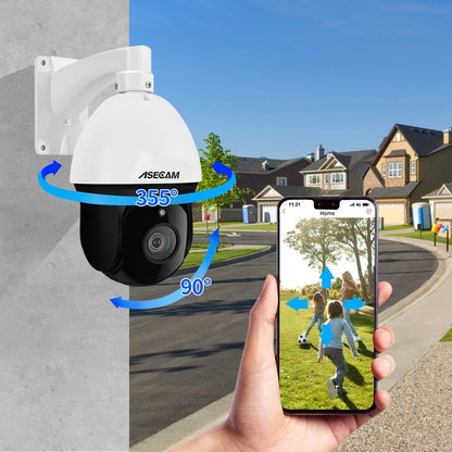8MP 4K PTZ Security Camera 30X Zoom PoE