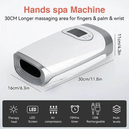 Wireless Electric Hand Massager with Heat and Air Compression