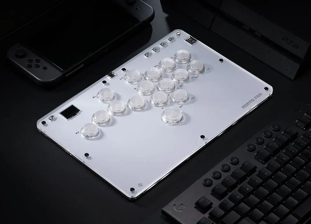 R16 Crystal Leverless Arcade Controller for PC PS4 PS5