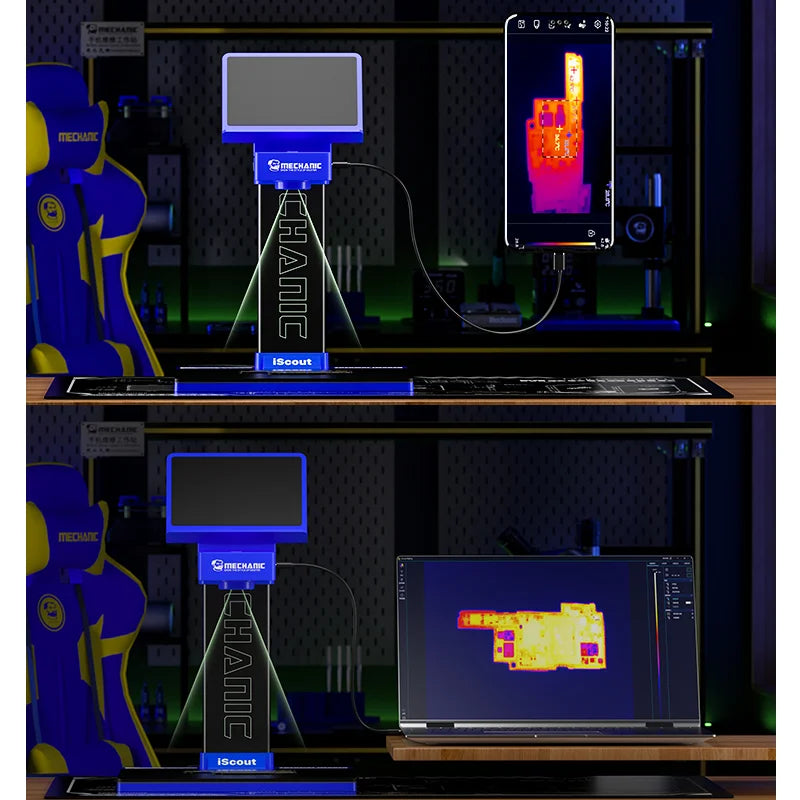 3D Thermal Imaging Analyzer for Motherboard Fault Detection