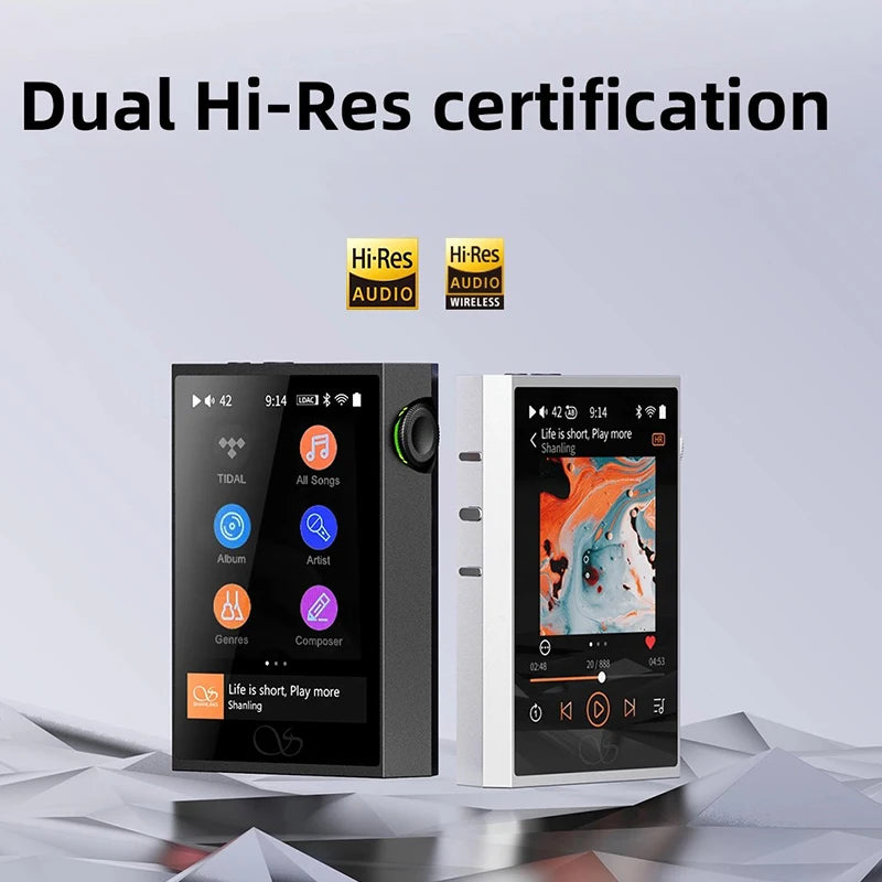 HiFi MP3 Player with WiFi Streaming and LDAC Silver