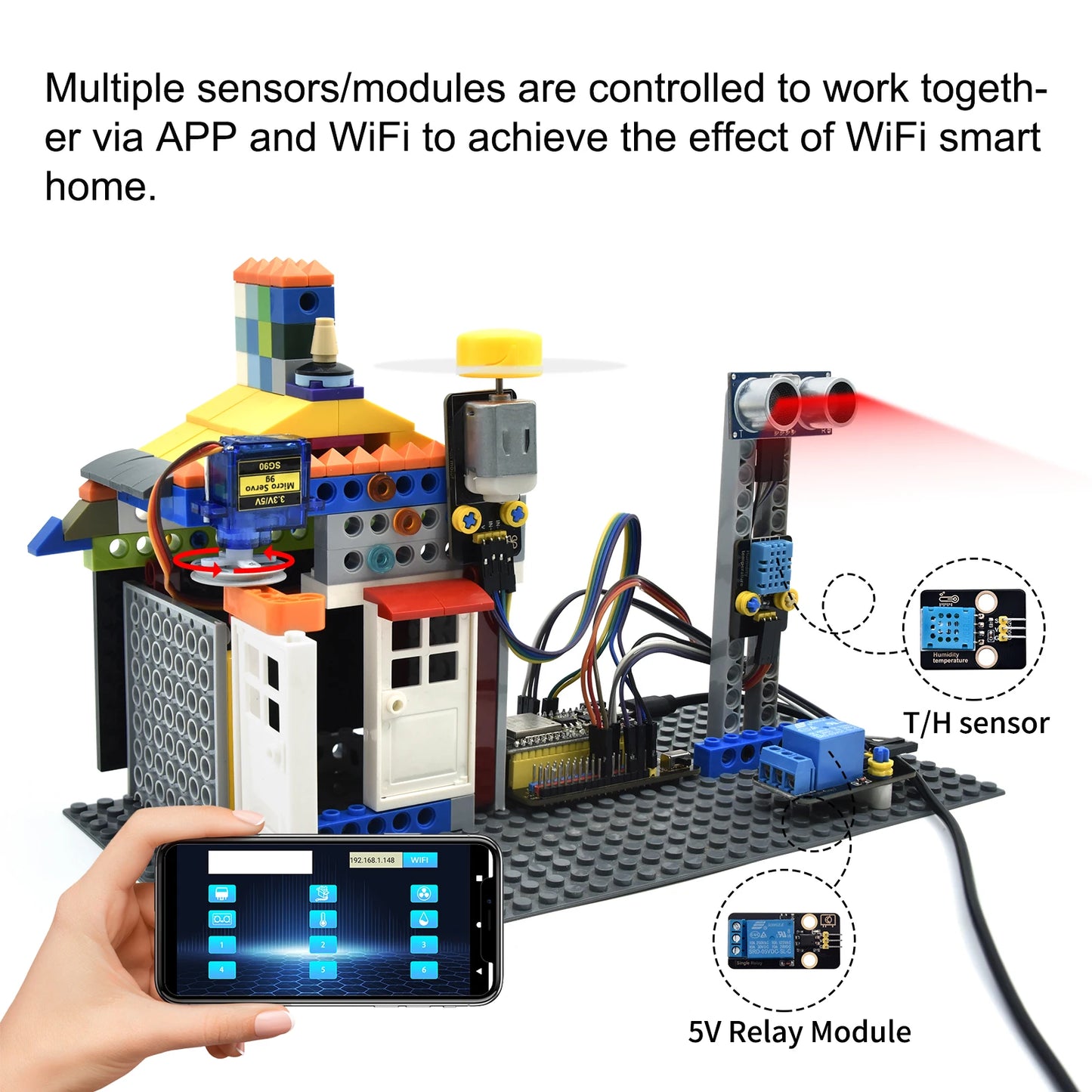 Complete ESP32 DIY Sensor Kit with Board and 65 Projects