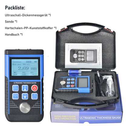 Digital Ultrasonic Thickness Gauge Meter 1–350mm
