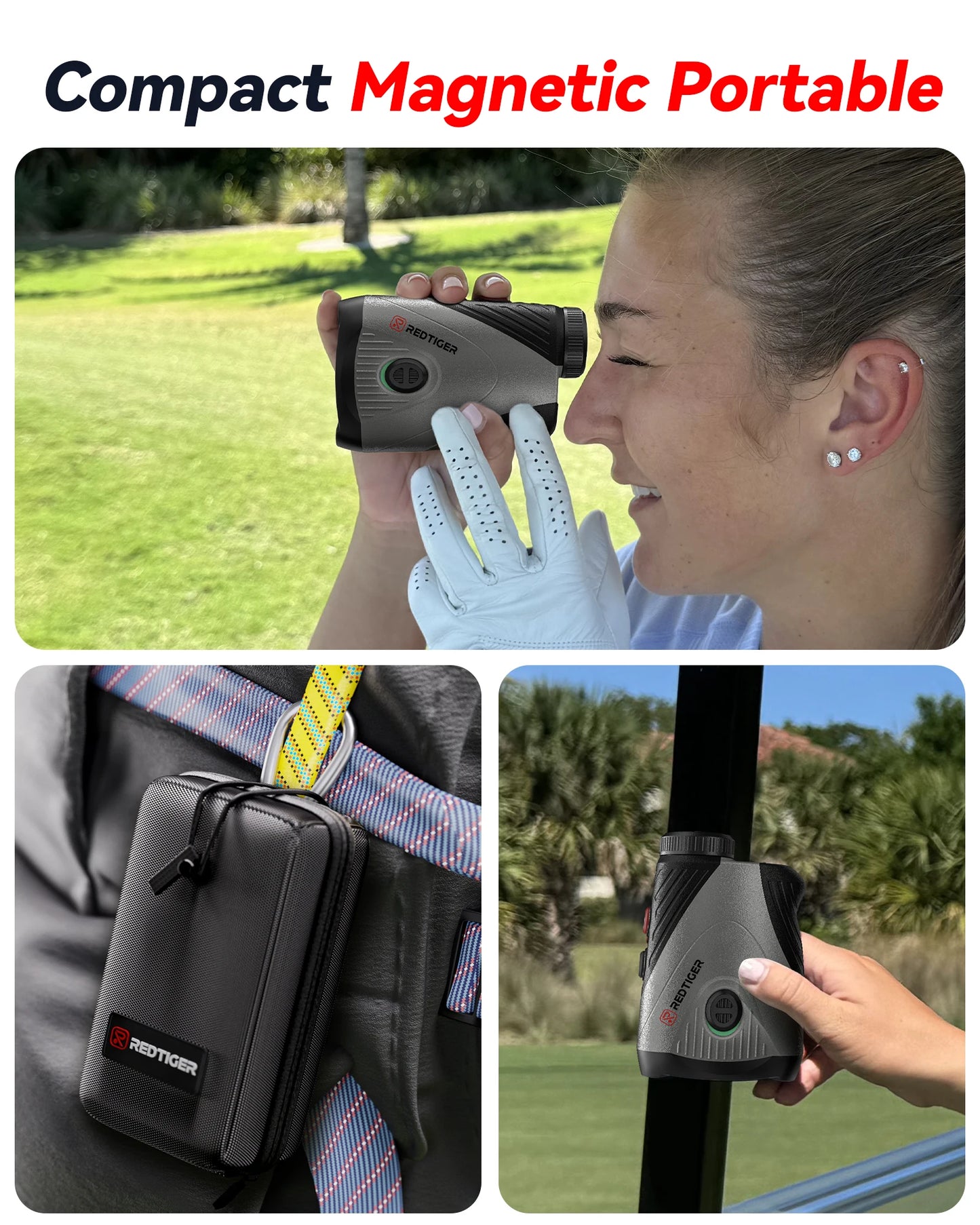 1000m Rechargeable Golf Rangefinder Slope 7X Magnification