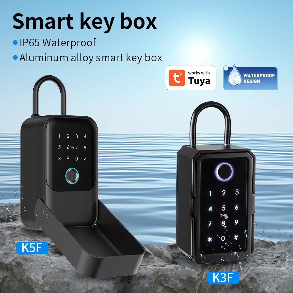 Waterproof Bluetooth Key Safe with Fingerprint Access