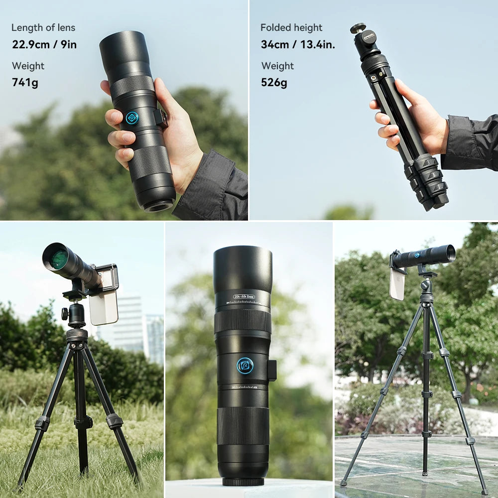 High-Power 20-60x Mobile Telescope Lens
