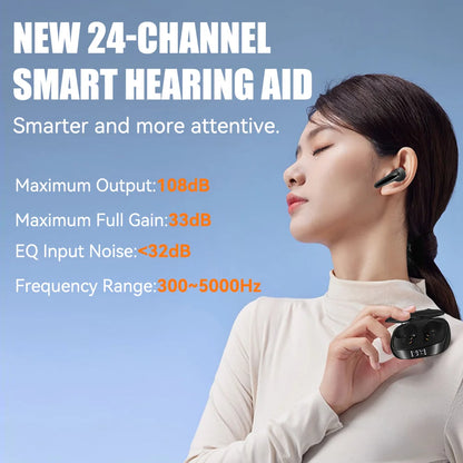 Upgraded Rechargeable Bluetooth Hearing Aids with Smart App Control