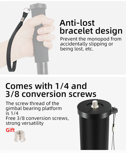 Professional Camera Monopod with Tilt Head and Quick Release Plate