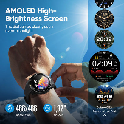 Rugged GPS Smart Watch Ceramic Bezel 10ATM Waterproof