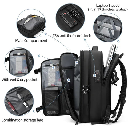 Multipurpose Hiking School and Business Backpack 17 Inch