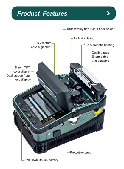 Fast Splicing Fiber Fusion Tool for Technicians