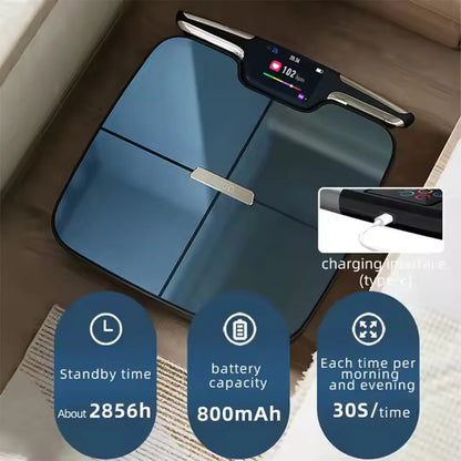 Smart WiFi Bathroom Scale with 8 Electrodes Body Analysis