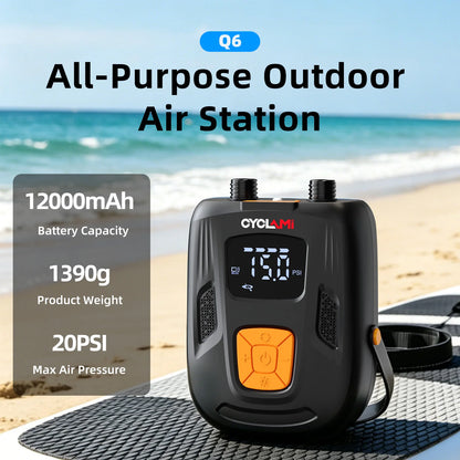 12000mAh Rechargeable SUP Air Pump 20PSI Inflator
