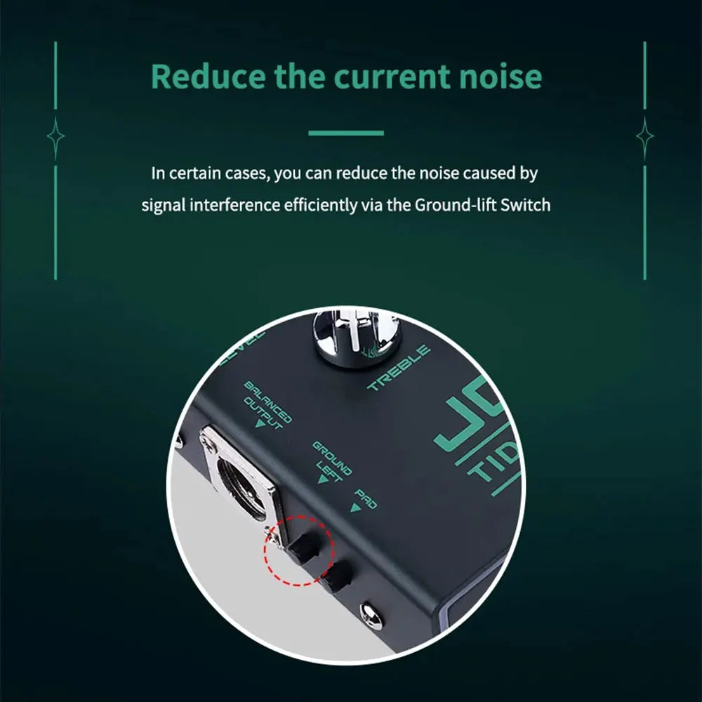 Portable Bass Guitar Pedal Tidal Wave Preamp Effect