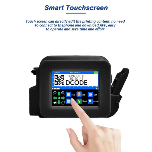 Portable Handheld Inkjet Printer with 1 Ink Cartridge