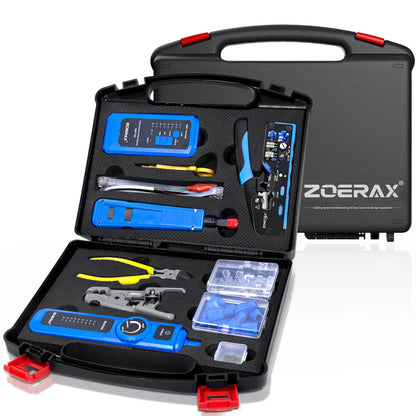 9-in-1 RJ45 Crimping Tool Kit with Network Cable Tester