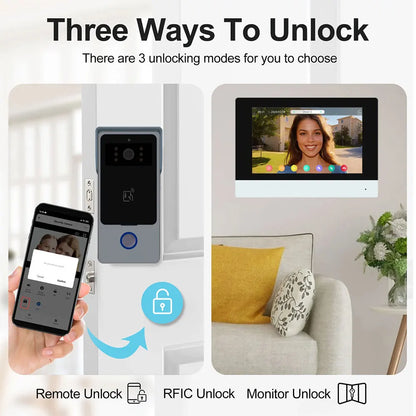 Smart Video Door Phone with 7'' Touch Monitor