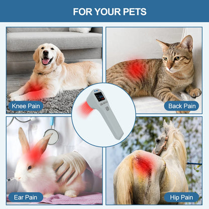 White Portable Pain Relief Cold Laser Machine for Pets