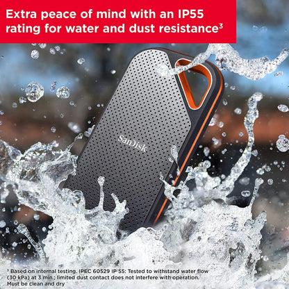 2TB External SSD USB 3.2 Type C/A NVMe Fast Storage