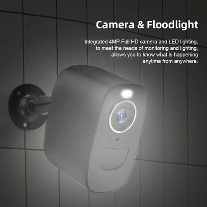 4MP 4G Smart Outdoor Surveillance Camera with 128GB Card