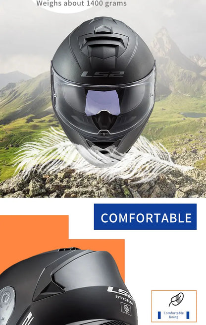 Gray Armour M Motorbike Helmet with Safety Rating