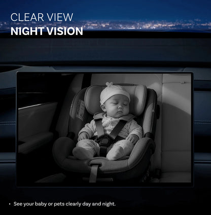 Smart Rear Seat Monitoring Camera with Wireless Car Play