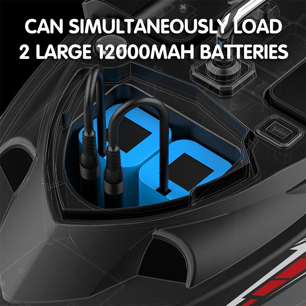 Dual Battery Bait Boat 5200mAh x2 500M