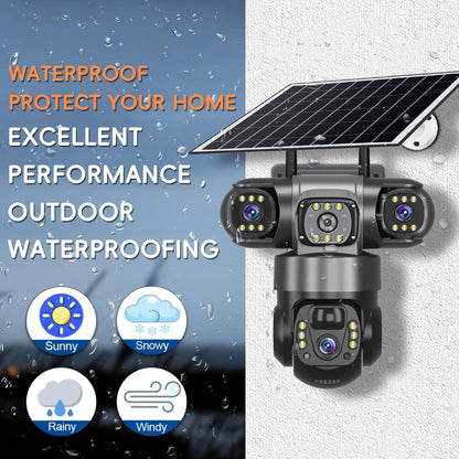 4G Solar Outdoor CCTV Camera 6K 12MP with Night Vision