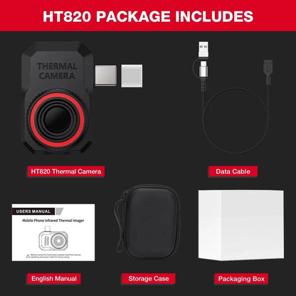 Infrared Thermal Camera for Android with High Low Temp Tracking