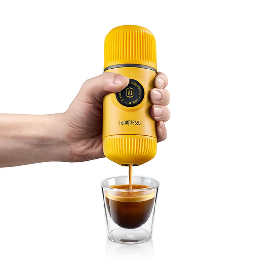 Portable 18 Bar Espresso Maker Travel Coffee Machine Yellow