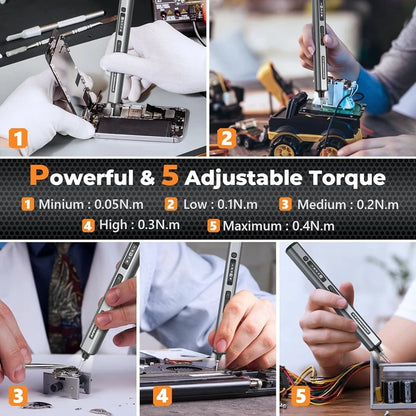 70in1 Cordless Precision Electric Screwdriver Repair Kit